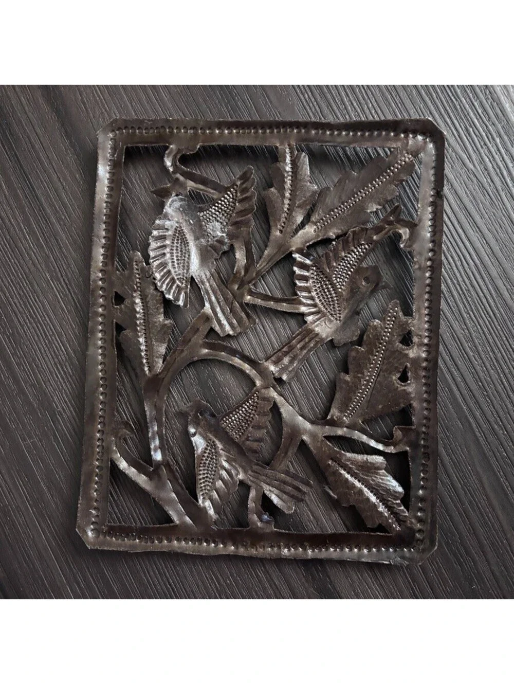 Mini Birds Metal Wall Art Decor Made From Recycled Steel Oil Drums